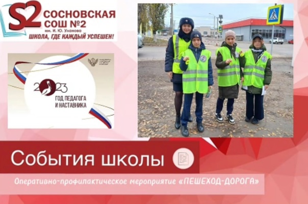 На территории Сосновского района проходит оперативно-профилактическое мероприятие «ПЕШЕХОД-ДОРОГА».